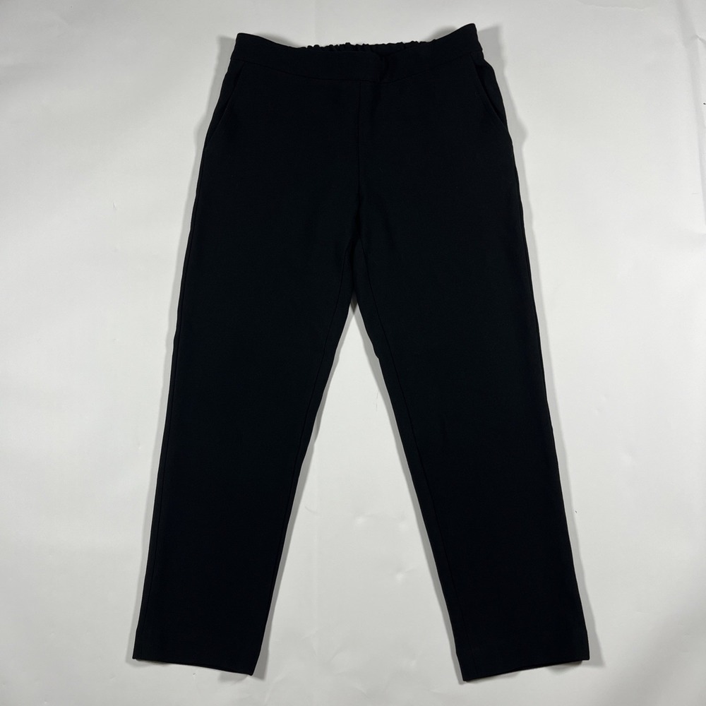 HATCH Size 1 Black Pull On Ankle Pants Career Workwear Stretch Made USA